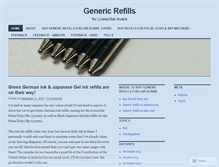 Tablet Screenshot of genericrefills.org